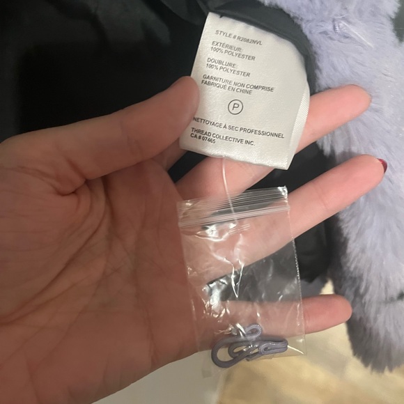 NVLT Purple and Black Star Teddy Jacket - Picture 5 of 6